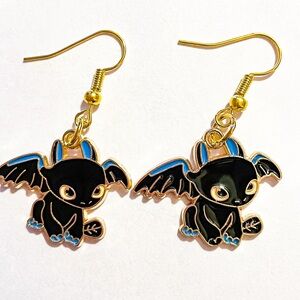 How To Train Your Dragon Toothless Dangle Earrings